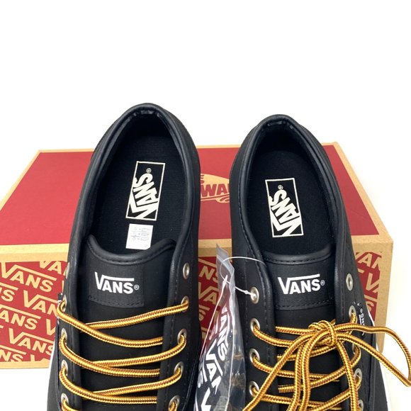 VANS Atwood Shoes Men's Leather Black Casual Low Top Skate Sizes VN0A327L68X - Picture 5 of 9